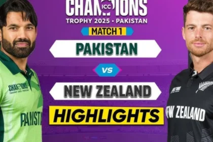 Pakistan vs New Zealand Highlights, Champions Trophy 2025