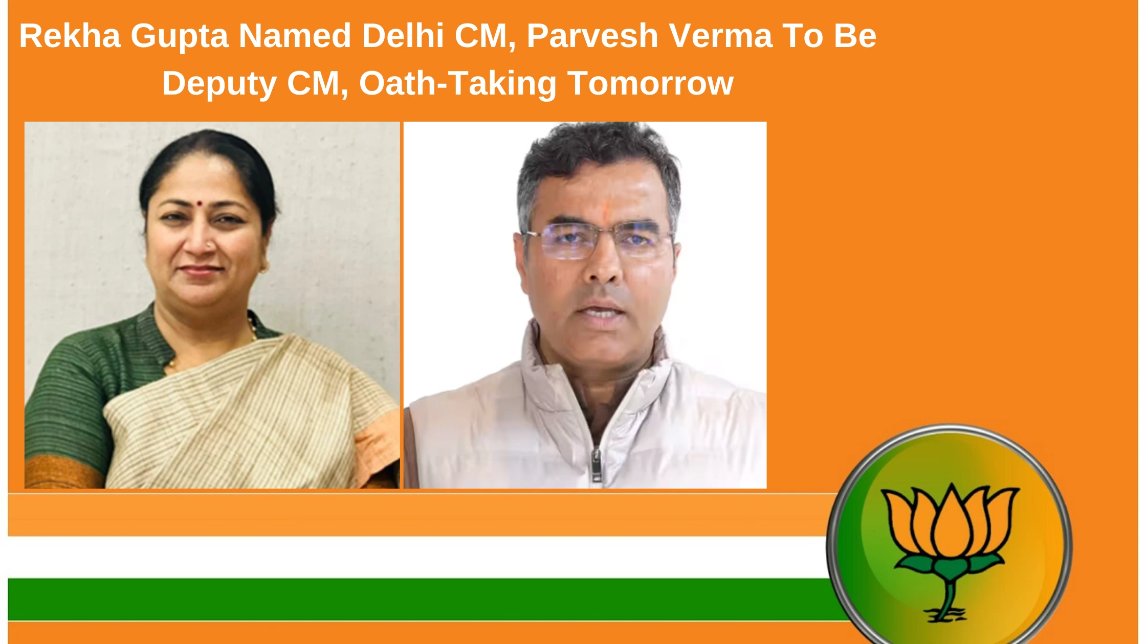 Rekha-Gupta-Named-Delhi-CM,-Parvesh-Verma-To-Be-Deputy-CM