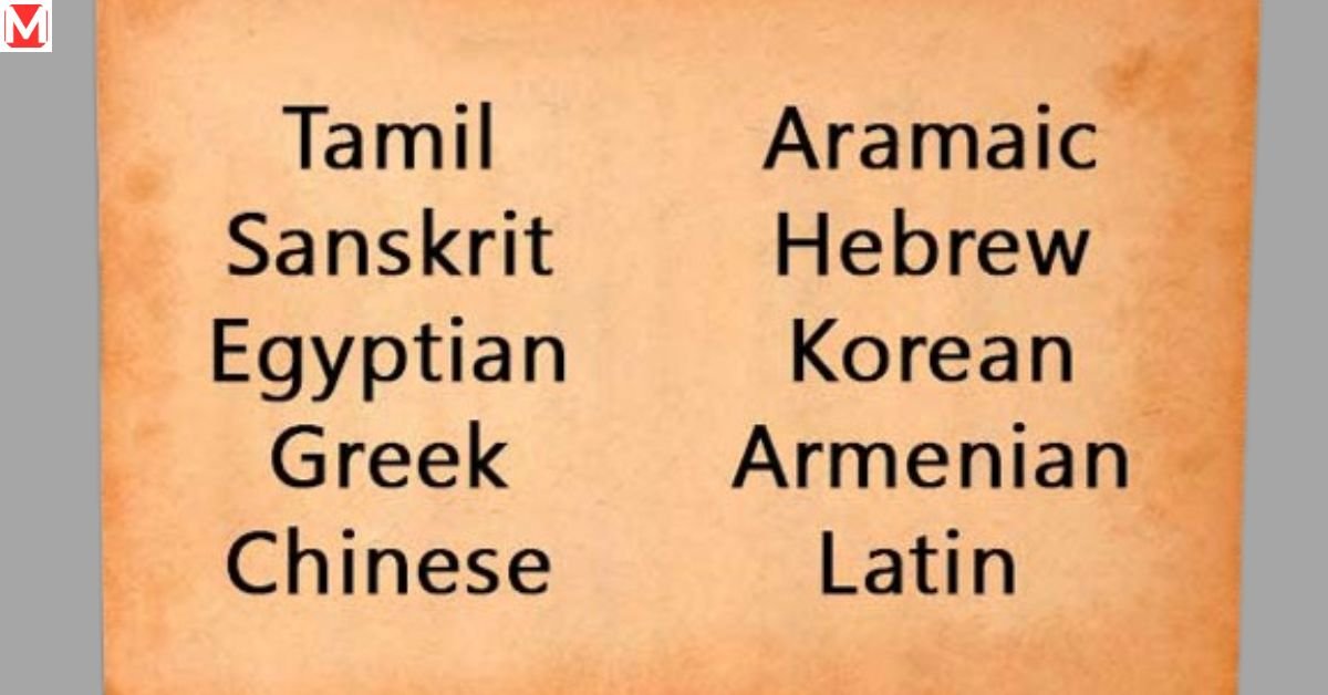 Top 5 oldest language of world